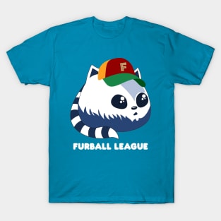 Furball League Fluffy Blue Cat T-Shirt